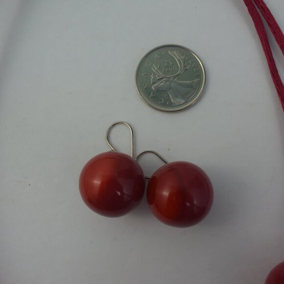 ZSISKA "Bolas" Statement Necklace & Matching Earrings LIKE NEW - Picture 8 of 10